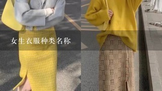 女生衣服种类名称