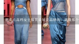 想卖点高档女士服装最好是品牌的，就像那个电影《我知女人心》巩俐穿那个服装的，看是欧美款式的吧。