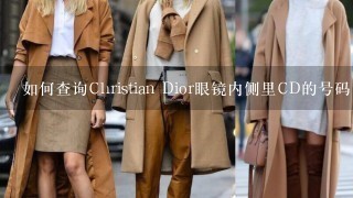 如何查询Christian Dior眼镜内侧里CD的号码