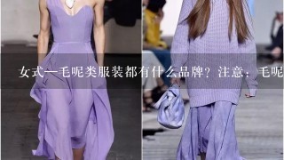 女式—毛呢类服装都有什么品牌？注意：毛呢类的女装品牌啊